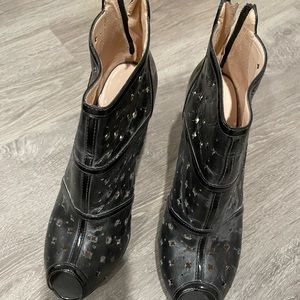 Sacha London open toe booties